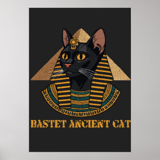 Bastet Diosa Gata Egipcia Antigua Arte Vintage