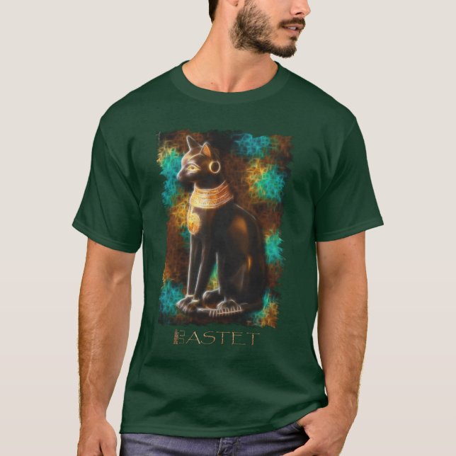 BASTET II Camiseta de Dios del Gato Egipcio (Anverso)