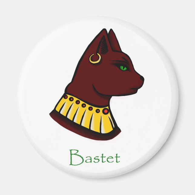 Bastet - Imán de diosas egipcio (Frente)
