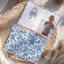 Bastón de caramelo de Navidad en azul y rosa Chino