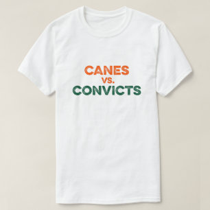 Bastones contra la camiseta de los Convicts