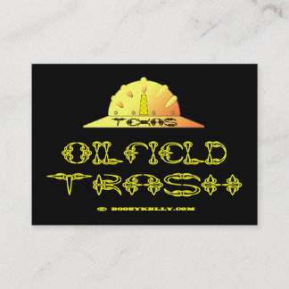Basura del campo petrolífero de Tejas, tarjetas de