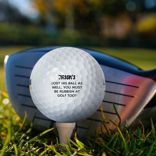 Basura Divertida en Pelotas de Golf Personalizadas (Subido por el creador)