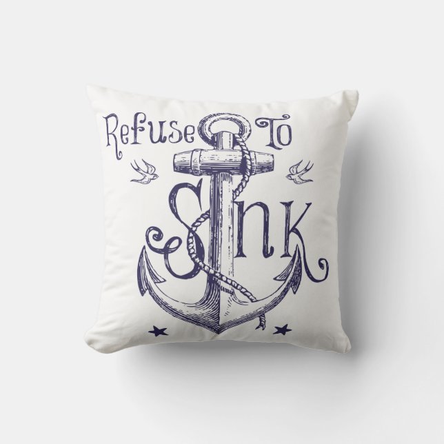 Basura para hundir el Cojín decorativo (Anverso)