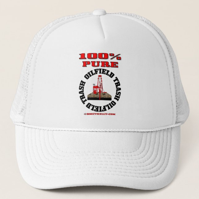 Basura pura del campo petrolífero del 100%, gorra (Anverso)