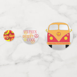 Bat Bat Mitzvah Confetti Silver Naranja Yellows