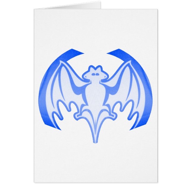 Bat Blue Inv El MUSEO Regalos Zazzle (Frente)