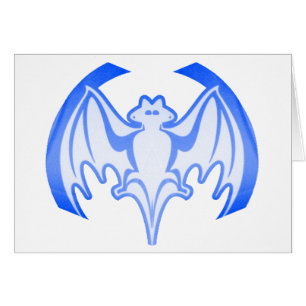 Bat Blue Inv El MUSEO Regalos Zazzle
