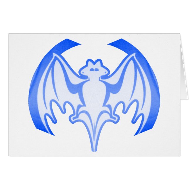 Bat Blue Inv El MUSEO Regalos Zazzle (Anverso (Horizontal))