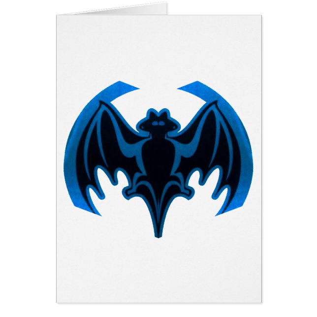Bat Blue the MUSEUM Zazzle Gifts (Frente)