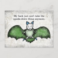 Bat con una mala postal trasera