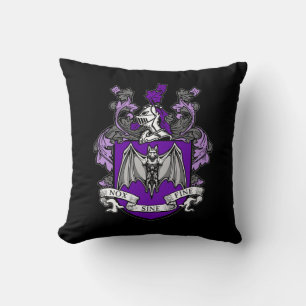 Bat Crest Púrpura - Almohada
