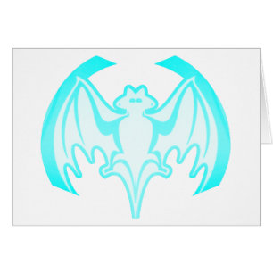 Bat Cyan Inv El MUSEO Regalos Zazzle