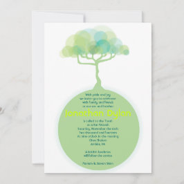 Bat Mitzvah Bar VERDE EARTH Invitación