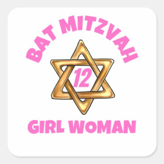 Bat Mitzvah Classic Round Pegatina