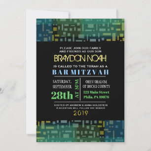 Bat Mitzvah Invitación a Bat