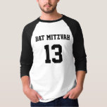 Bat Mitzvah Sports Jersey<br><div class="desc">Camiseta número equipo deportivo. Bat mitzvah 13.</div>