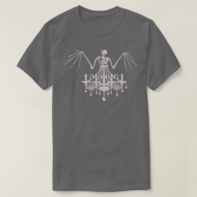 Bat Skeleton Chandelier Creature Camiseta gráfica (Diseño del anverso)