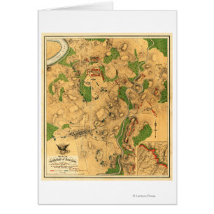Batalla de Antietam - mapa panorámico 3 de la