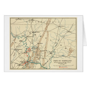 Batalla de Antietam - mapa panorámico 7 de la