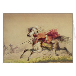 Batalla de Blue Water Creek por Alfred Jacob Mille