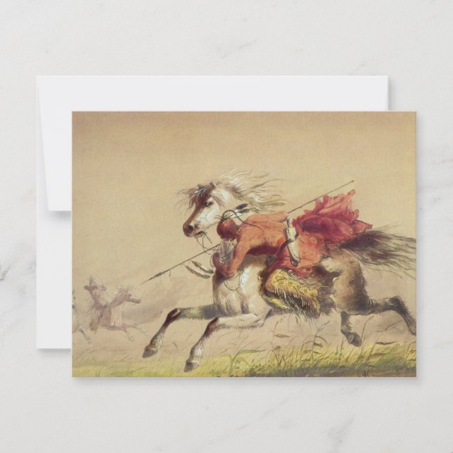 Batalla De Calzado De Agua Azul Por Alfred Jacob M (Anverso)