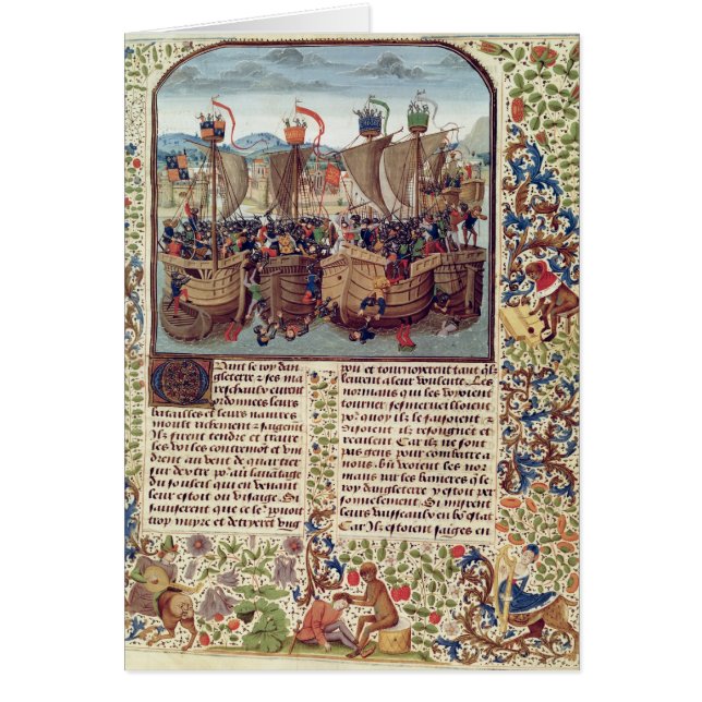 Batalla de Ecluse, de 'Chronicle de Froissart (Frente)