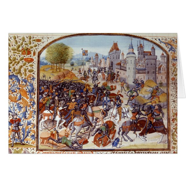 Batalla de la cruz de Neville del ciento (Anverso (Horizontal))