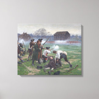 Batalla de Lexington - Impresión en lienzo históri