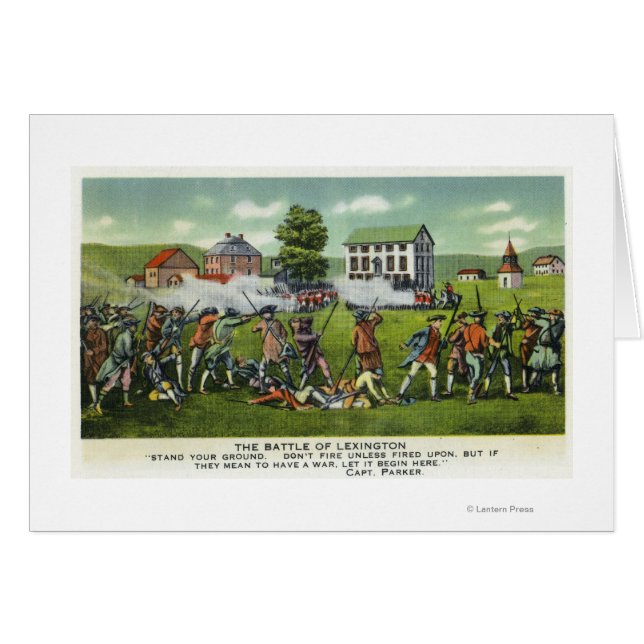 Batalla de Lexington Scene (Anverso (Horizontal))