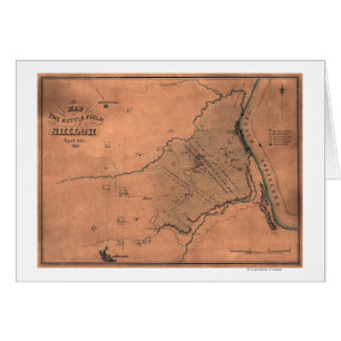 Batalla de Shiloh - mapa panorámico 5 de la guerra