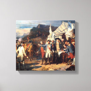 Batalla de Yorktown, impresión de la lona