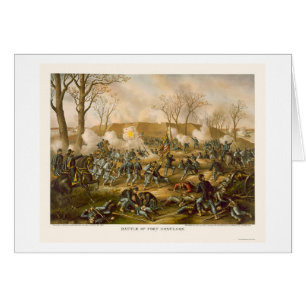 Batalla del fuerte Donelson de Kurz y de Allison