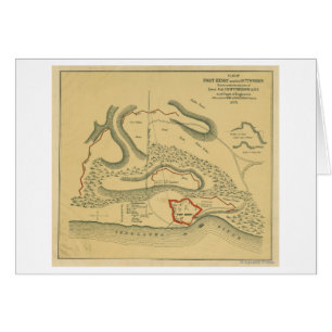 Batalla del fuerte Henry - mapa panorámico de la