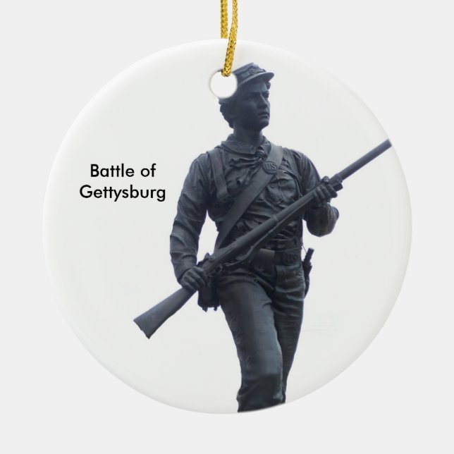 Batalla del ornamento del soldado de Gettysburg (Frente)