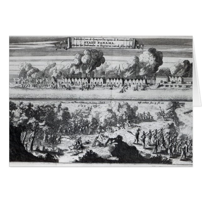 Batalla entre los bucaneros (Anverso (Horizontal))