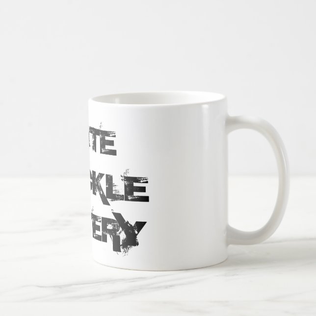 BATERÍA BLANCA del NUDILLO - taza de café (Derecha)