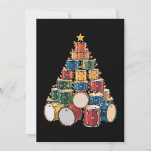 Batería de Navidad Árbol de Navidad Música Banda d