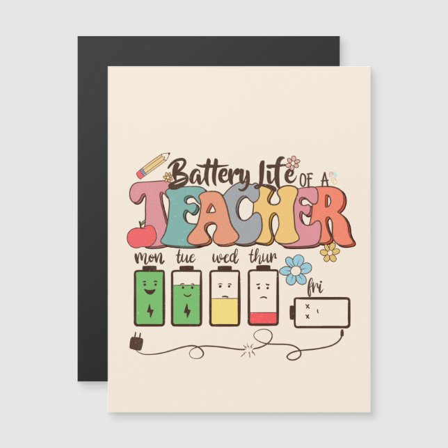 Batería de vida del profesor (Anverso/Reverso)