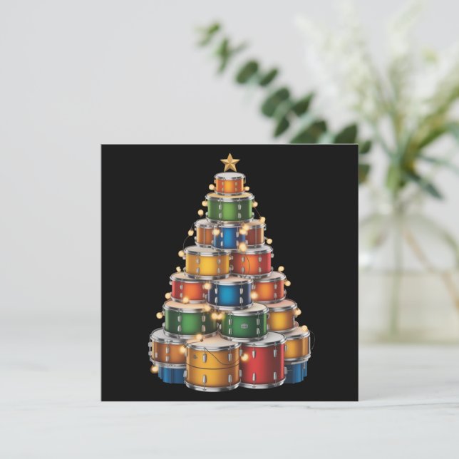 Batería del árbol de Navidad Drumms Xmas (Anverso de pie)