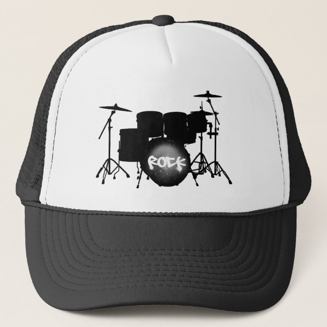 batería - gorra negro (Anverso)