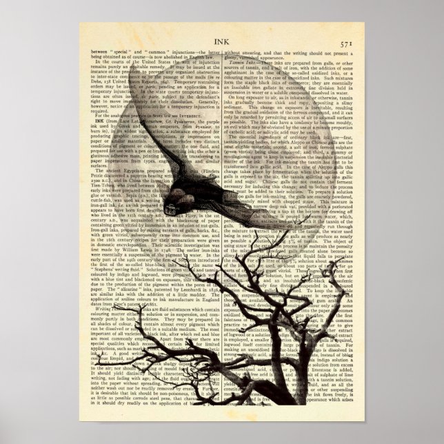 Batería voladora, luna llena, arte gótico tradicio (Frente)