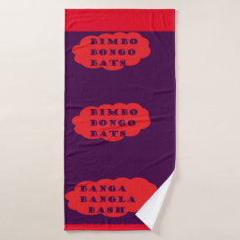 BATES BIMBO BONGO PURPLE ROJO LOGO FUN