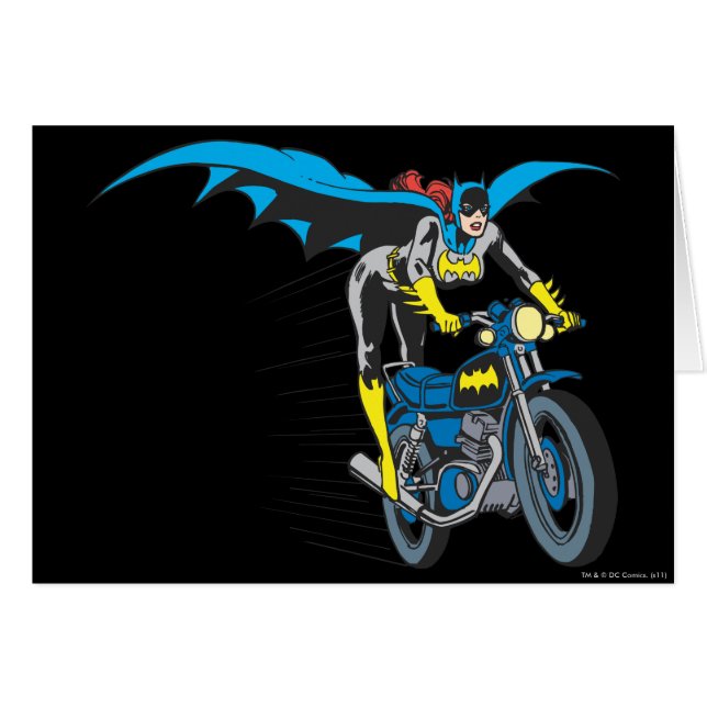 Batgirl sobre Batcycle (Anverso (Horizontal))