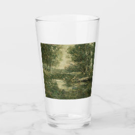 Bathers in Green Woodland Landscape (Arte de época