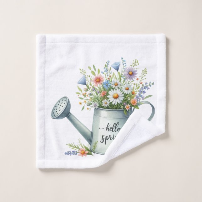 Bathroom Towel Set-Pastel Spring Bath Décor (Toallita)