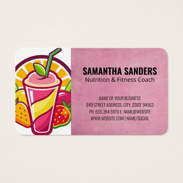 Batido de Frutas | Bebidas de Nutrición Saludable (Frente)