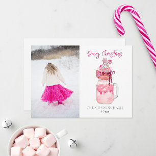 Batido de Leche Rosa de Navidad