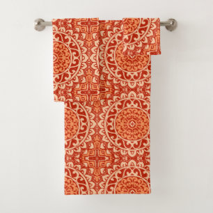 Batik al sudoeste de la mandala de Sun, naranja