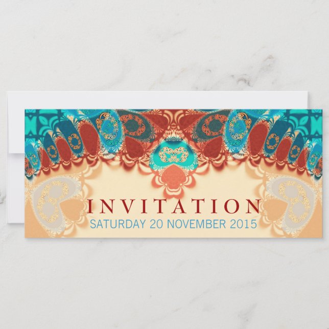 Batik Aniversario Exótico / Invitación especial a  (Anverso)